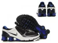 nike hommes chaussures shox turbo 10 blanc noir blue taille 41-46